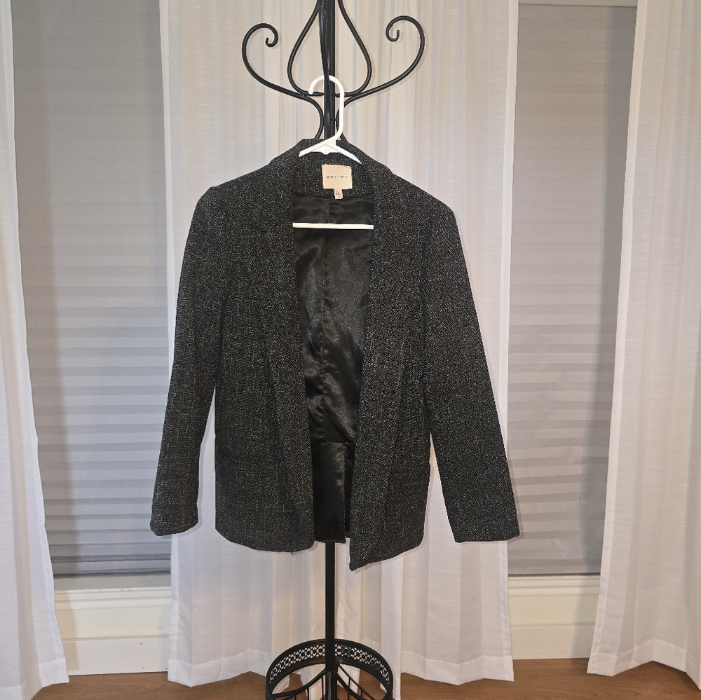 Silence + Noise Black Blazer Tailored Fit Professional - Picture 2 of 8